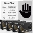 thumbnail image 3 of Guantes desechables AfyeCmy de nitrilo negro sin polvo, 6 mil 100, 3 of 8