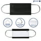 thumbnail image 3 of Cubrebocas Hokins negro desechables tricapa 50 piezas Hokins Negro, 3 of 5