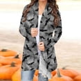 thumbnail image 2 of Camiseta de manga larga para mujer, cárdigan de otoño, cárdigan suelto, camisa estampada, cárdigan, Top, cárdigan de Halloween, camisa Fridja  hkj2589, 2 of 5