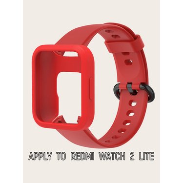 Correa De Reloj De Silicona Para Xiaomi Redmi Watch 2/Mi Lite Para Smartwatch Deportiva Con Funda Protectora