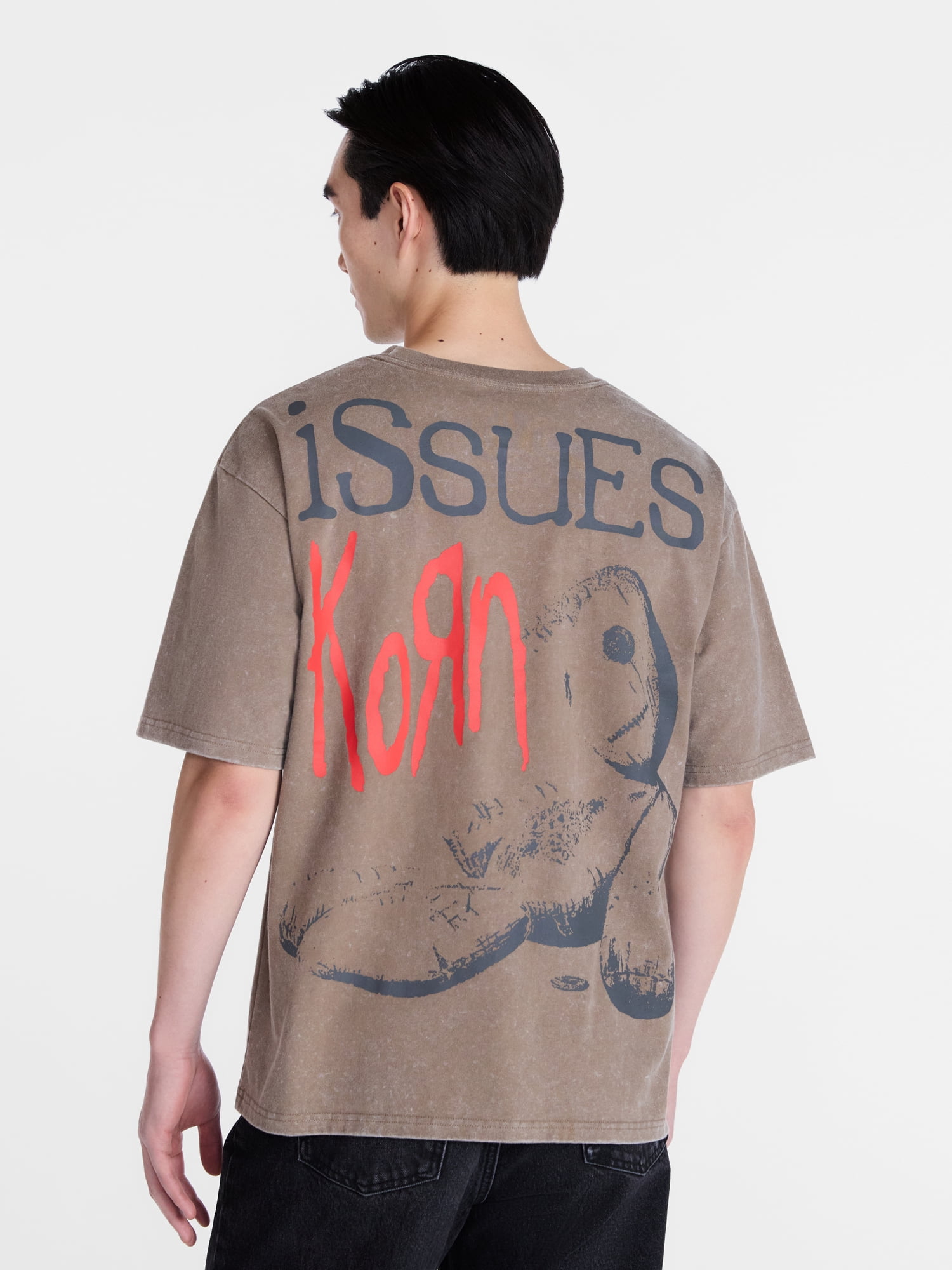 Korn Men's and Big Men's Mineral Washed Graphic Tee, Sizes XS-5XL