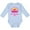 AE-Light Blue, variant on Summer Enjoy the Sunshine St. Augustine Florida in Pink Boys or Girls Long Sleeve Baby Bodysuit