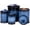 Blue & Black, variant on Ceramic Canisters for The Kitchen: Food Storage Containers with Air Tight Ceramic Lid for Flour/Sugar/Rice/Coffee/Cookies/Candy - Set of 4 （Matte White）