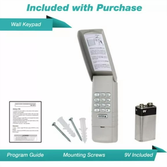 Liftmaster 877Lm Keypad For Openers W/ Yellow Learn Button -Wireless Garage Door