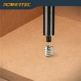 thumbnail image 3 of POWERTEC 50PK Threaded Inserts for Wood Furniture | Zinc Plated | 1/4”-20 Internal Threads | 11.9mm Length, QTI1002, 3 of 7
