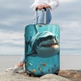 thumbnail image 7 of Rateoe Realistic Ocean Shark Printed Luggage Cover, Suitcase Protector Fits 18-32 Inch Luggage-Medium, 7 of 7