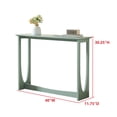 thumbnail image 3 of Kings Brand Furniture Olive Console Table – Wood Rectangular Entryway Table with Sculptural Open-Loop Legs, Modern Accent Table for Living Room or Hallway (Blue), 3 of 5