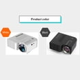 thumbnail image 2 of Mini proyector, dispositivo de proyección de cine en casa 1080P para teléfono inteligente con interfaz de tarjeta AV USB TF, negro Inevent EL2375-01B, 2 of 7