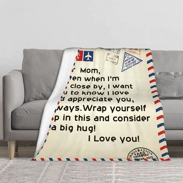 Gifts for Mom, Personalized Mom Blanket, Letter to Mom with Your Own  Finish, Gifts from Daughter Son - Stunning Gift Store