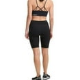 thumbnail image 3 of Women's Dkny Sport Icon High-Waist Bike Shorts Black Size XS, 3 of 3
