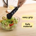 thumbnail image 5 of VEAVON 7-Inch Cat Paw Tongs, Black Stainless Steel Cooking Tongs, 5 of 9