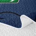 thumbnail image 5 of Feelyou Soccer Initial V Letter Quilt Full for Boys, Cartoon Net Ball Sport Full Bedspread Sets, 3 Pieces, 5 of 7