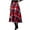 Red Plaid, variant on Midi Plaid Skirt for Women Button Detail Casual Flared Vintage High Waist A Line Mid-Length Tartan Skirts with Pockets