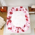 thumbnail image 5 of Homewish Kawaii Princess Bow Bed Sheets for Teens, Dreamy Cartoon Bowknot King Sheets, Pink Buffalo Plaid Sheet Set, Luxury Bedroom Decor, 4 Pieces, 5 of 7