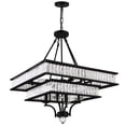 thumbnail image 2 of CWI Lighting Shalia 8 Light Traditional Metal Chandelier in Black, 2 of 6