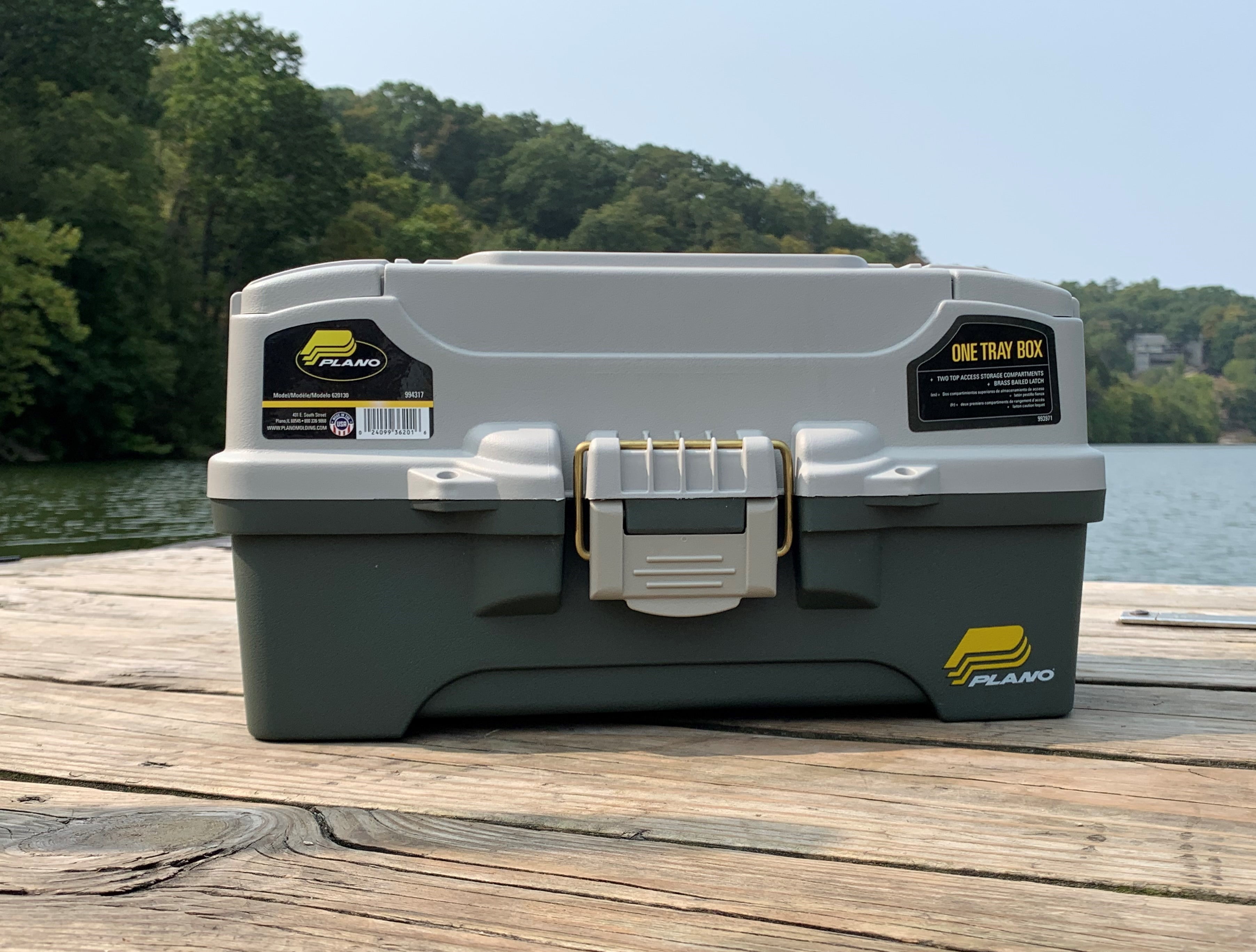 Plano 6201 One-Tray Tackle Box, Bait Storage, Extending Cantilever