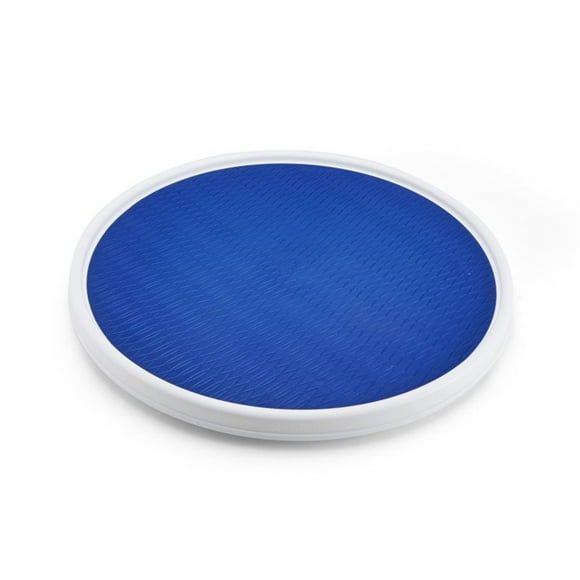 Copco Non-Skid Pantry Cabinet Lazy Susan Turntable, 18-Inch, White/Blue