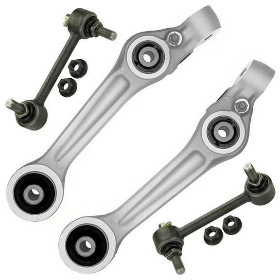 Detroit Axle - Front Control Arms Sway Bars for Hyundai 2012 2013 Equus 2009-2012 Genesis 2 Lower Rearward Control Arms with Ball Joint Assembly 2 Sway Bar End Links Suspension kit Replacement