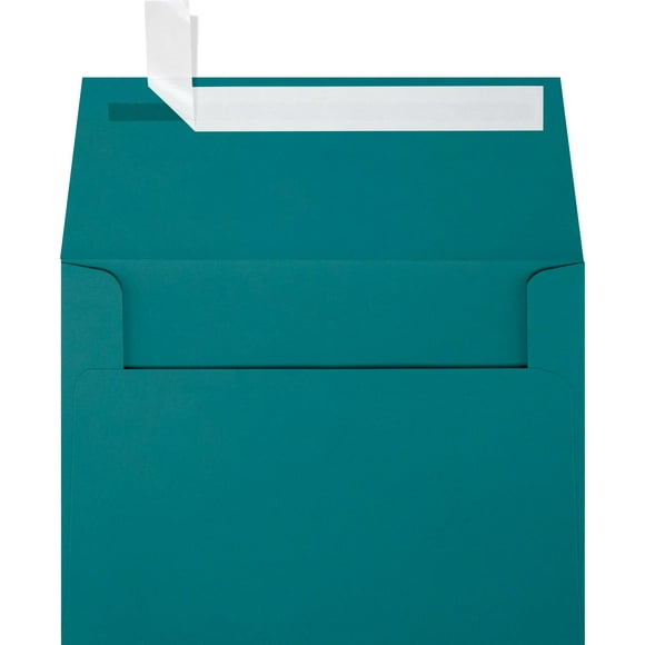 LUXPaper A6 Invitation Envelopes | Peel & Press | 4 3/4" x 6 1/2" | Teal | 80lb. Text | 50 Qty