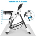 thumbnail image 6 of INFANS High Chair with One-Hand Removable Tray, 4 Lockable Wheels & Large Storage Basket - Multi-Adjustable Height, Recline & Footrest, Removable Cushion, Foldable for Baby, Infant& Toddler, Grey, 6 of 9