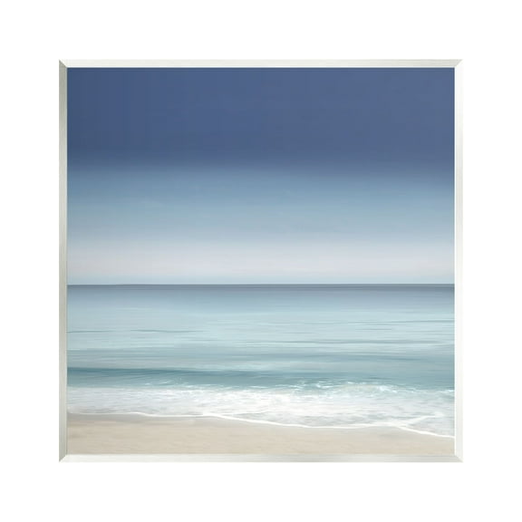 Stupell Industries Blue Coastal Gradient Sky Nature Painting Unframed Art Print Wall Art, 12 x 12