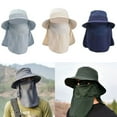 thumbnail image 1 of SPRING PARK Outdoor Quick-drying UV Protection Sun Hat Neck Face Flap Wide Brim Cap for Fishing Hiking, 1 of 6