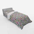 thumbnail image 3 of Ambesonne Flower Bedding Set 4 Pcs, Shabby Plant Leaves Buds, Queen, Pink and Blue, 3 of 3