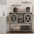 thumbnail image 4 of Eastvita Wine Bar Storage Cabinet with 9 Cubbies/6 Stemware Racks//Storage Shelves, 4 of 6