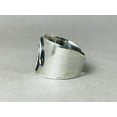 thumbnail image 4 of Heaven Crafts Spiral Ring Sterling Silver 925 Chunky Wide Band Ring For Women, 4 of 6