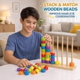 thumbnail image 6 of Color Pile Up Challenge Game with Victory Bell Fast Reaction Stacking Game Family Tabletop Competition Game for Parties and Game Night, 6 of 7