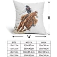 thumbnail image 4 of Halloween Pillow Covers 18x18 Inch Pumpkin Jack-O''-Lanterns Bat Spider Web Cotton Linen Decorative Throw Pillow Case Holiday Cushion Cover Set of 2 for Bedroom Sofa Living Room Couch Chair, 4 of 6