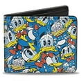 thumbnail image 1 of Buckle-Down Men's Donald Duck 5-Poses Stacked Collage, Multicolor, Standard Size, 1 of 3