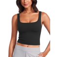 thumbnail image 1 of Remera CRZ YOGA Butterluxe sin mangas con escote cuadrado negra Talle L, 1 of 7
