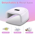 thumbnail image 4 of Rechargeable LED Gel Nail Lamp,60W Cordless UV Led Nail Light Nail Dryer for Gel Nails with Lifting Handle Touch Sensor LCD Screen(White), 4 of 5