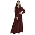 thumbnail image 1 of Bimba Abaya Islamic Prayer Dress With Hijab For Women'sFront Button PlacketMuslim Dress, 1 of 7