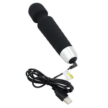 LOSSTA WY0086 corps personnel Baguette poche Massager, Vibrator Wireless Magic Wand massage puissant électrique étanche -20 Fonction (noir)