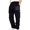 Black, variant on YUHAOTIN Mens Joggers Slim Fit Polyester Men's Fitness Running Pants with Loose Waist Wide Feet Solid Color Pocket Loose Sweatpants Mens Sweatpants Open Bottom Tall Sweatpants for Teens