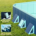 thumbnail image 5 of Beuway 101"Foldable Swimming Pool for 1-6 People,Non-Inflatable Above Ground Garden Pool for Kids,Family(Blue), 5 of 11