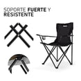 thumbnail image 2 of Sillas Camping y Playa Plegable Portatil Duralife 4 Piezas Negro, 2 of 7