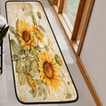 thumbnail image 6 of CURLYOOT Vintage Sunflower Runner Rug 2'x6' Washable Kitchen Runner Rug Indoor Non Slip Laundry Rugs Floor Carpet for Hallway Kitchen Entryway Bedroom Living Room, 6 of 9