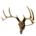 thumbnail image 4 of Atlantic Collectibles 10 Point Buck Head Skull Wall Mounted Hanging Plaque Figurine 18.5"L, 4 of 4