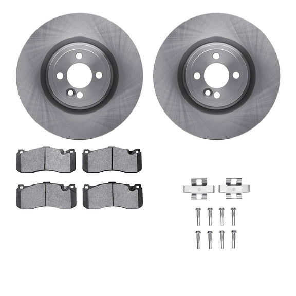 Dynamic Friction Company Front Brake Rotors with 5000 Advanced Brake Pads includes Hardware 6512-32089