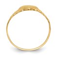 thumbnail image 2 of 14k Yellow Gold Heart Baby Ring Signet, 2 of 9