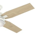 thumbnail image 3 of Hunter Fan 59349, Mercado 50 inch Ceiling Fans with LED Light in Fresh White, 3 of 7