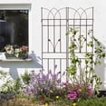 thumbnail image 7 of 2 Pack Metal Garden Trellis for Climbing Plants, 71" Tall Metal Fence Outdoor Plant Support Trellis for Flowers and Vegetables, 7 of 7