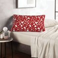 thumbnail image 6 of Naloa Red Christmas Cheer. Pillowcase, Throw Pillowcase, Wrinkle-Free, Stain-Resistant with Hidden Zipper for Bedroom Sofa-14"x20", 6 of 6