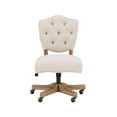 thumbnail image 3 of Riverbay Furniture Polyester Fabric Beige Office Chair Tufted Adjustable Height Rectangular 36.75"H Unassembled, 3 of 14