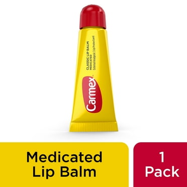 Carmex Medicated Lip Balm Tube, Lip Moisturizer for Dry, Chapped Lips, 0.35 OZ