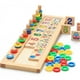thumbnail image 1 of Juguetes educativos para niños de madera, juegos de matemáticas, números de círculo arco iris, figuras geométricas, regalos de cumpleaños de madera para educación temprana Afortunado Sencillez, 1 of 2