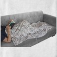 thumbnail image 5 of Valentine's Day Soft Flannel Fleece Throw Blanket, Funny Hearts with Several Ornaments and Vintage Key, Cozy Plush for Indoor and Outdoor Use, 60" x 80", Multicolor, by Ambesonne, 5 of 5